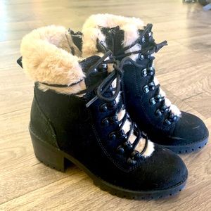 Madden Girl heeled hiker boot